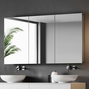 Dokonalým příkladem moderníko koupelnového designu je koupelnová skříňka se zrcadlem, která je nejen moderní, ale i praktická.